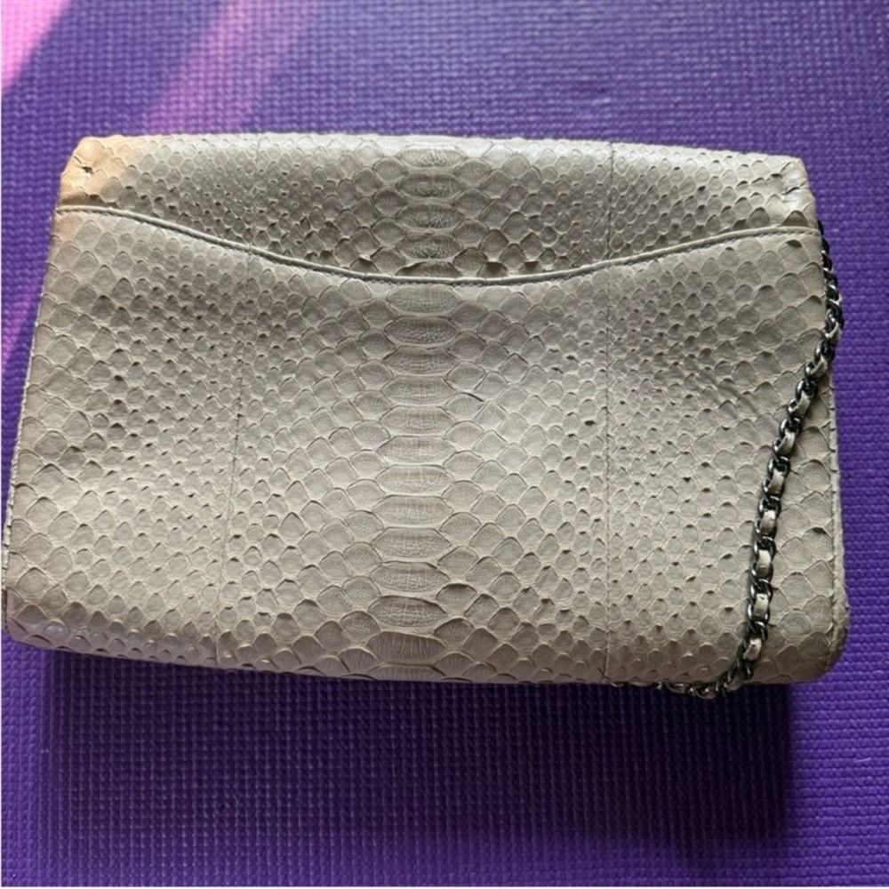Chanel Python Timeless Clutch with Chain - Picture 4 of 4